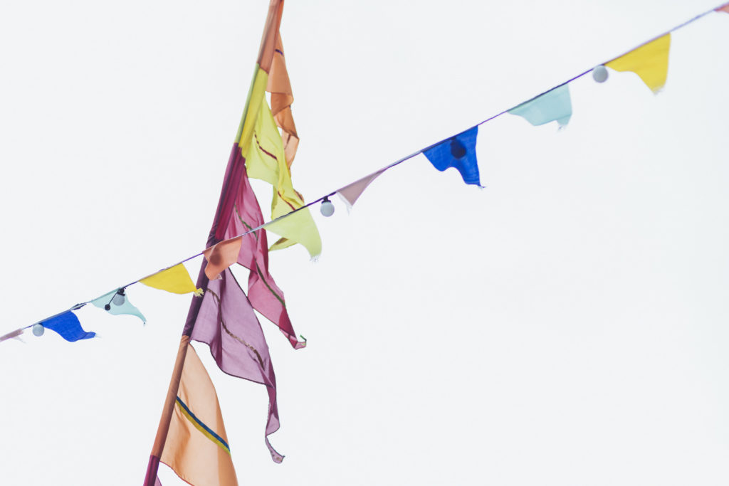 Colourful bunting