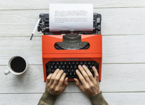 freelance writer typewriter